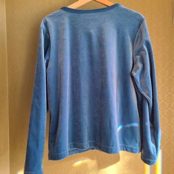 Blue Velvet Route66 Cardigan - Picture 2 of 3